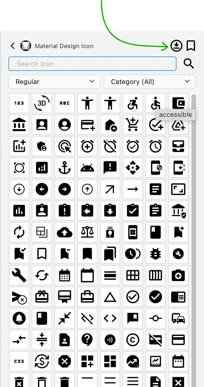 Download your favourite icon set